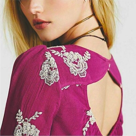 Free People Austin Emma Embroidered mini Dress XS - Picture 2 of 10